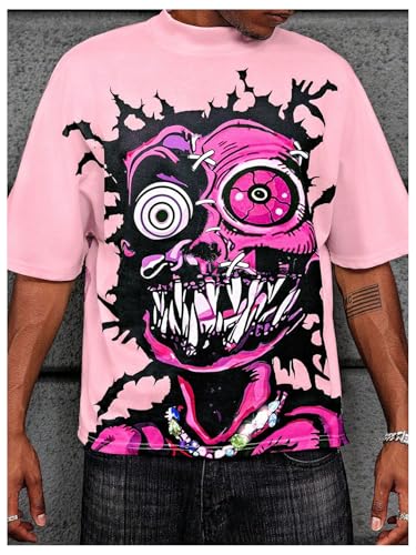 SOLY HUX Men's Graphic Tee Shirt Y2k Novelty Printed Short Sleeve Crew Neck Tops Streetwear3