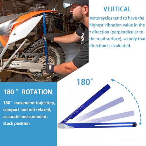 Folding Sag Scale Ⅱ Reversible Multi-Scale Design for Cross-Country Competition be Applicable Most mini and Full Size Motorcycles,Cone and Screw Set ;Dirt Bike sag Tool - Image 3