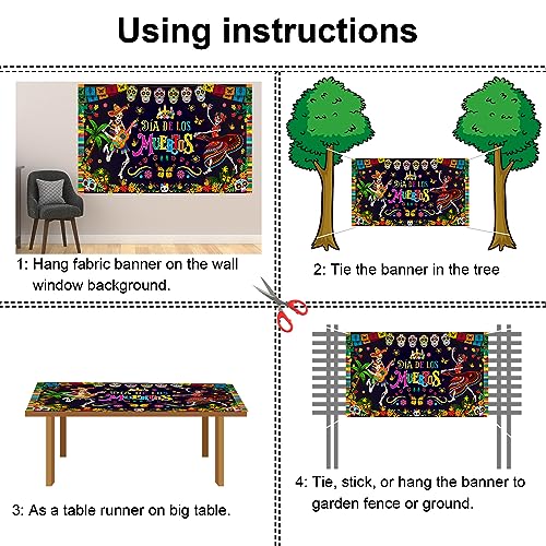 Bannière Jour des Morts : la solution déco simple pour Halloween mexicain - 5