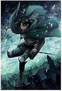 Amazon.co.jp: アートウォールアニメ進撃の巨人リヴァイ・アッカーマン