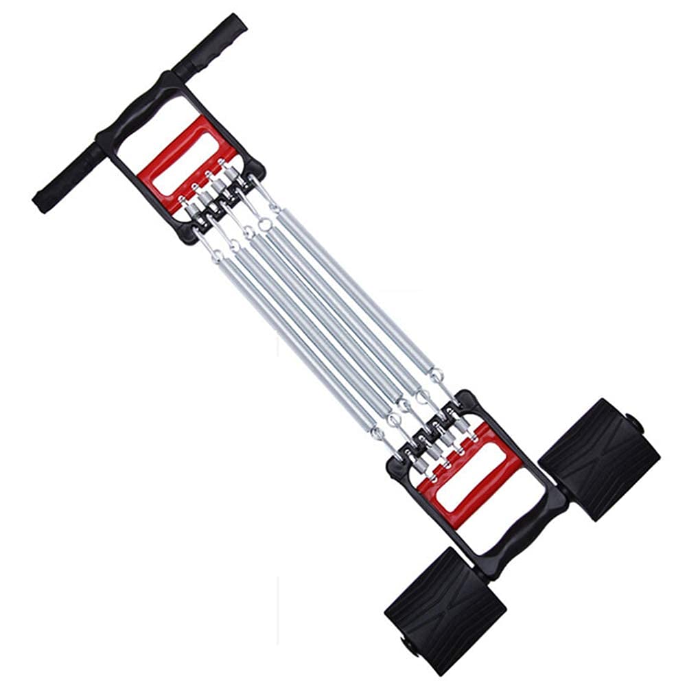 Chest Expander Federmuskelzieher - Federzieher Chest Expander Multifunktionales Armtraining Brustmuskeltraining Fitnessgerät Dreiwegezieher (Größe: 66 * 33 cm)