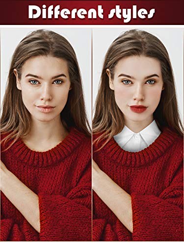 SATINIOR 3 Pieces Fake Collar Women Detachable Dickey Blouse Half Shirts Collar4