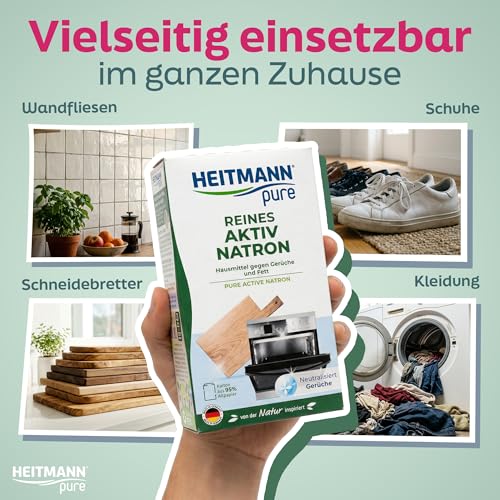 HEITMANN pure Reines Aktiv-Natron 450 g | Allzweckreiniger gegen Fett, Gerüche & Flecken im ganzen Haus | Vielseitiges Reinigungsmittel für Haushalt, Küche & Wäsche 3