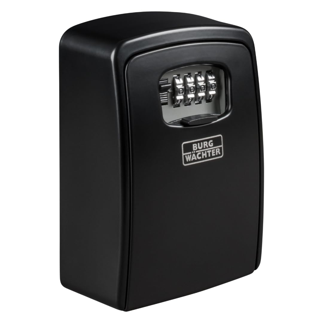 Burg-Wächter Key Safe 40 SB Schlüsseltresor 4-stelliger Zahlencode Wandmontage Schwarz 146x105x54mm