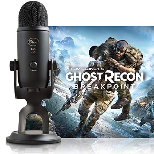 Blue Streamer Bundle with Blackout Yeti USB Microphone & Tom Clancy’s Ghost Recon