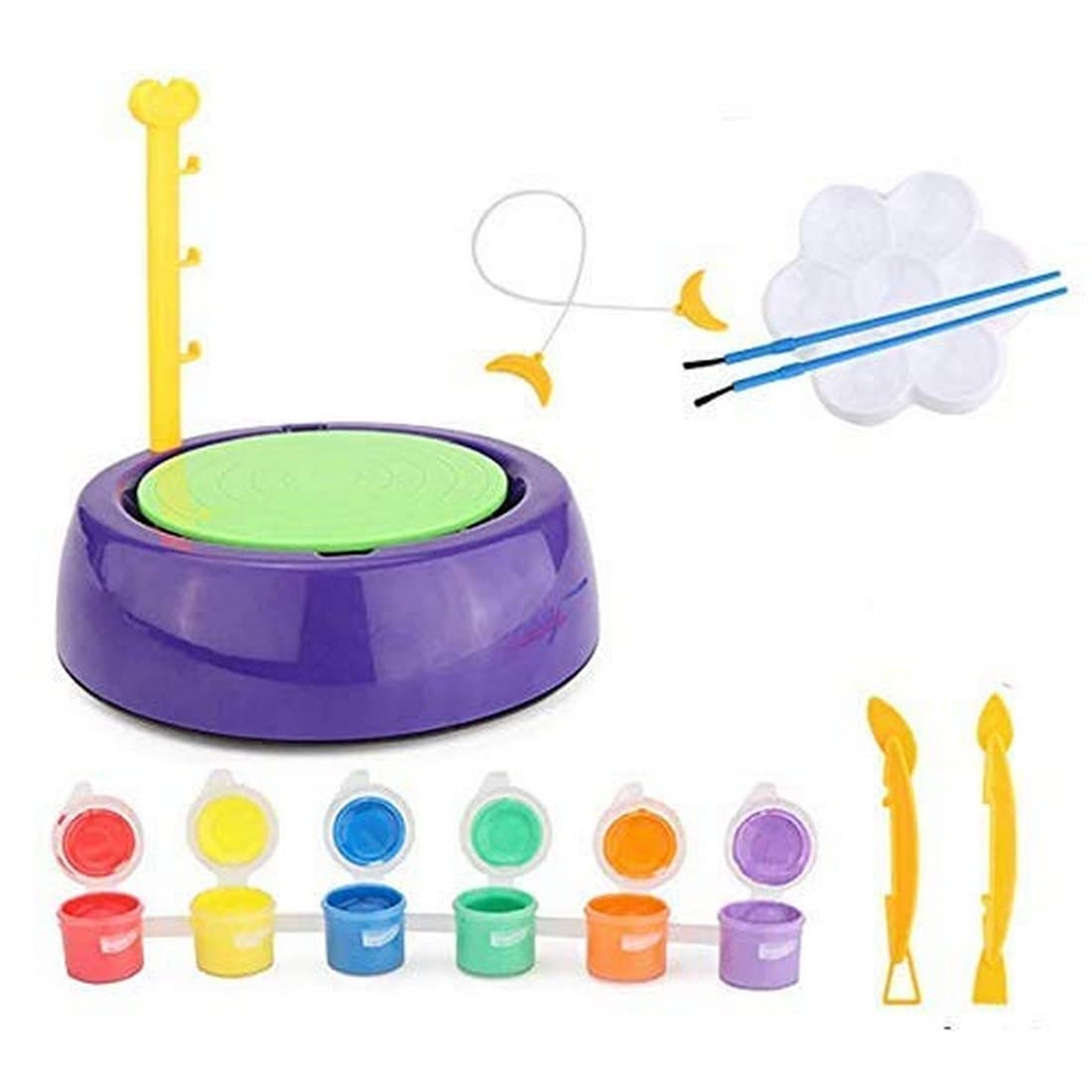 Buy Pluspicks Pottery Wheel Set for Kids, Multicolor, Pottery Wheel for