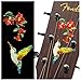 Inlay Sticker Decal for Guitars, Bass & Ukuleles - Hummingbird & Flowers