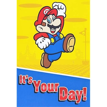 mario birthday card grandson