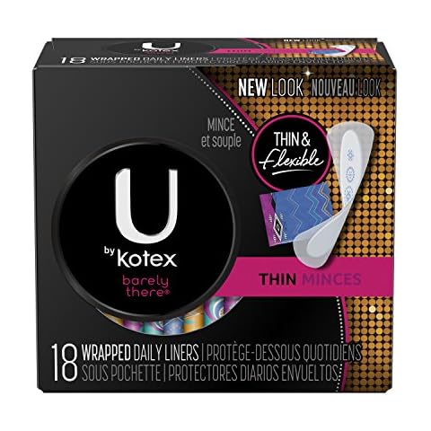 U by Kotex Barely There Liners, Light Absorbency, Unscented Cover