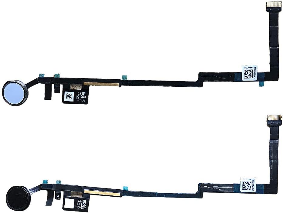 KakusigaHome Button Flex Cable Connector Compatible for iPad 5 2017 and iPad 6 2018 Models (A1822, A1823, A1893, A1954) incl Screwdrivers (White)