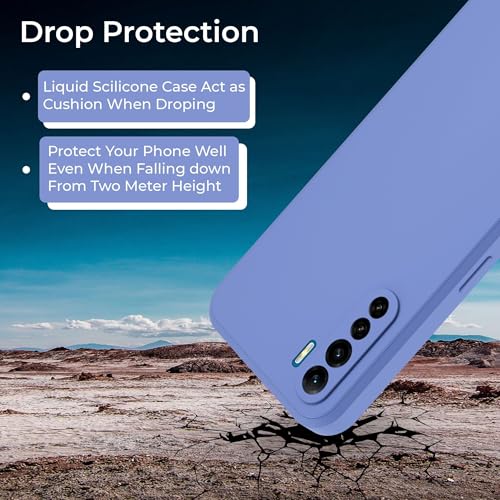Image of A rtistque Back Cover Case for Oppo F15 with Camera Protection | Shockproof TPU | Stylish Protective Design | Slim Fit | Ultra Matte | Oppo F15 Back Cover - Blue