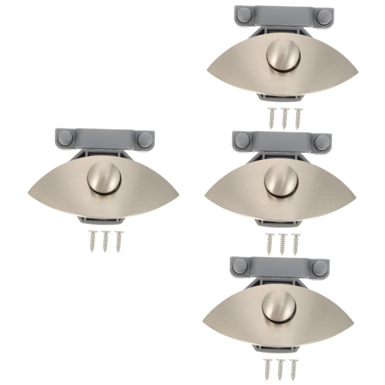 4 Sätze Rv Push Latch Robuster Druckknopfverschluss Zinklegierung für Möbelanwendungen Installieren Langlebig für Schränke