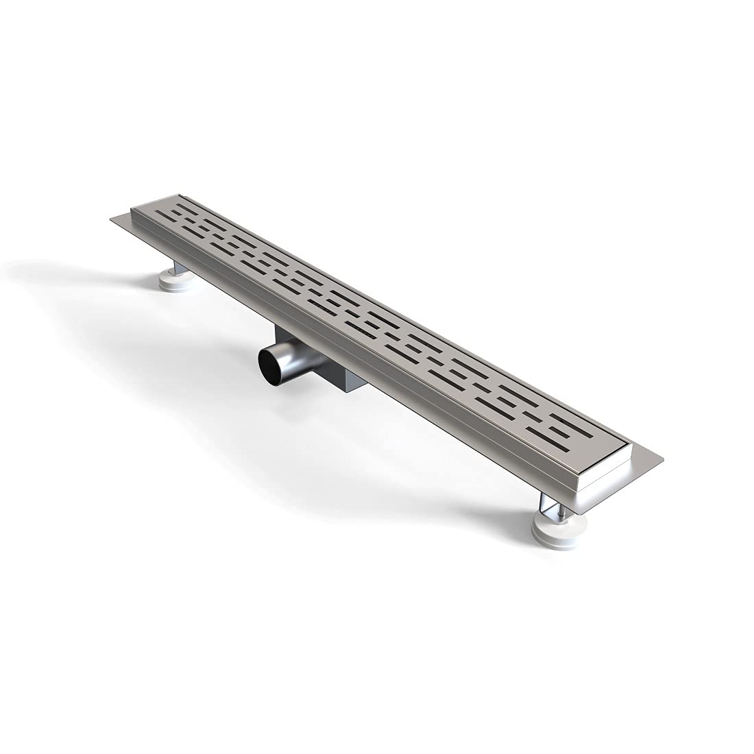 Huiyang Caniveau de Douche en Acier Inox Italienne Siphon Sol d'évacuation pour Salle de Bain 120 cm Style Ligne