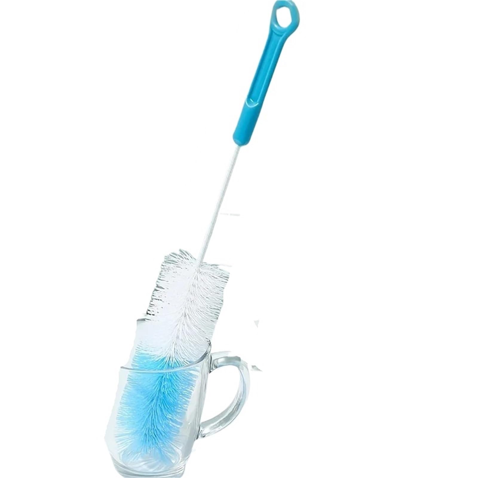 goupillon bouteille Brosse de nettoyage bouteilles en verre cuisine, brosse tasse à Long manche, outil lait, tasses thé(1PCs)