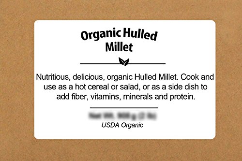 Be Still Farms Organic Hulled Millet (5lb) Millet Bulk - Organic Whole Millet ideal for Millet Cereal - Millet Porridge or little Millet Rice - USDA Certified Organic - Non-GMO - Vegan - Vegetarian