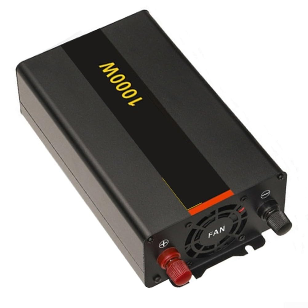Inversor de onda sinusoidal pura, 1000 W, 24 V a 220 V LCD