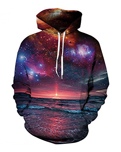 Felpe con Cappuccio Uomo Colourful HD 3D Stampato