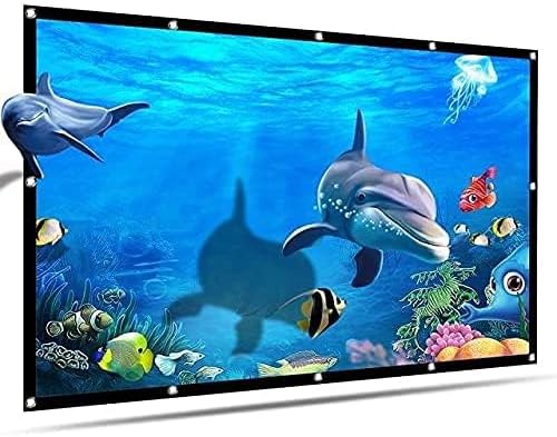 QUARSON Upgraded 180 inch Projector Screen,4K 16:9 Portable Eyelet Premium Video Foldable Projection for HD Home Theater Cinema Anti-Crease Indoor Outdoor Office Classroom (398 cm (W) x224 cm (H))#5