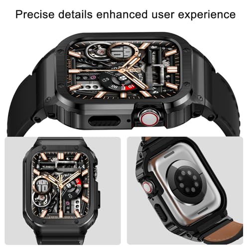 Image of Suplink Stainless Steel Metal Band Compatible with Apple Watch 45m 44mm 42mm 41mm 40mm 38mm, Metal Replacement Strap for iWatch Bands Series 8 7 6 5 4 3 2 1 SE