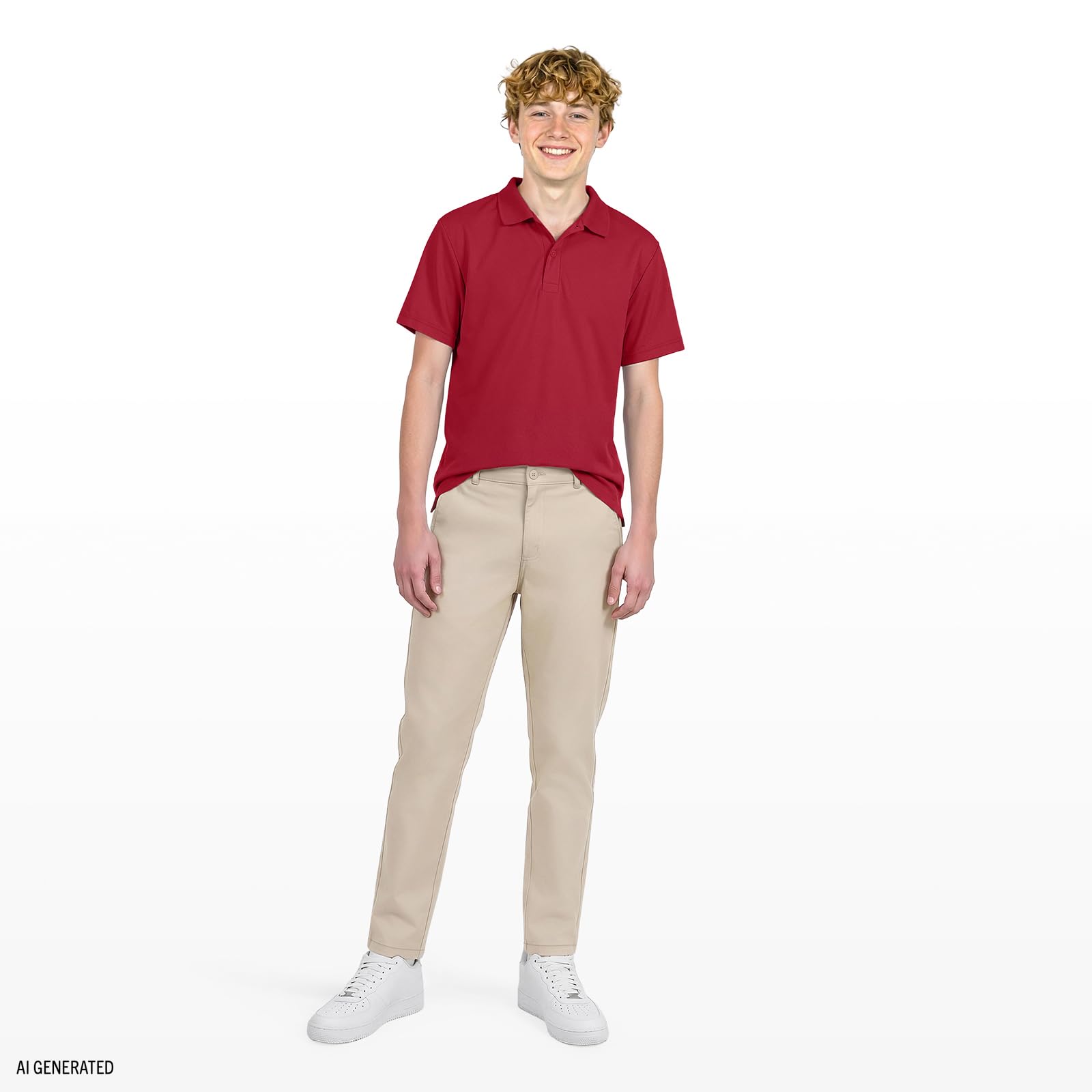 Izod Uniform Twill Khaki Pants, Flat Front & Comfortable Waistband, Stretch Fabric - Pantalones Hombre