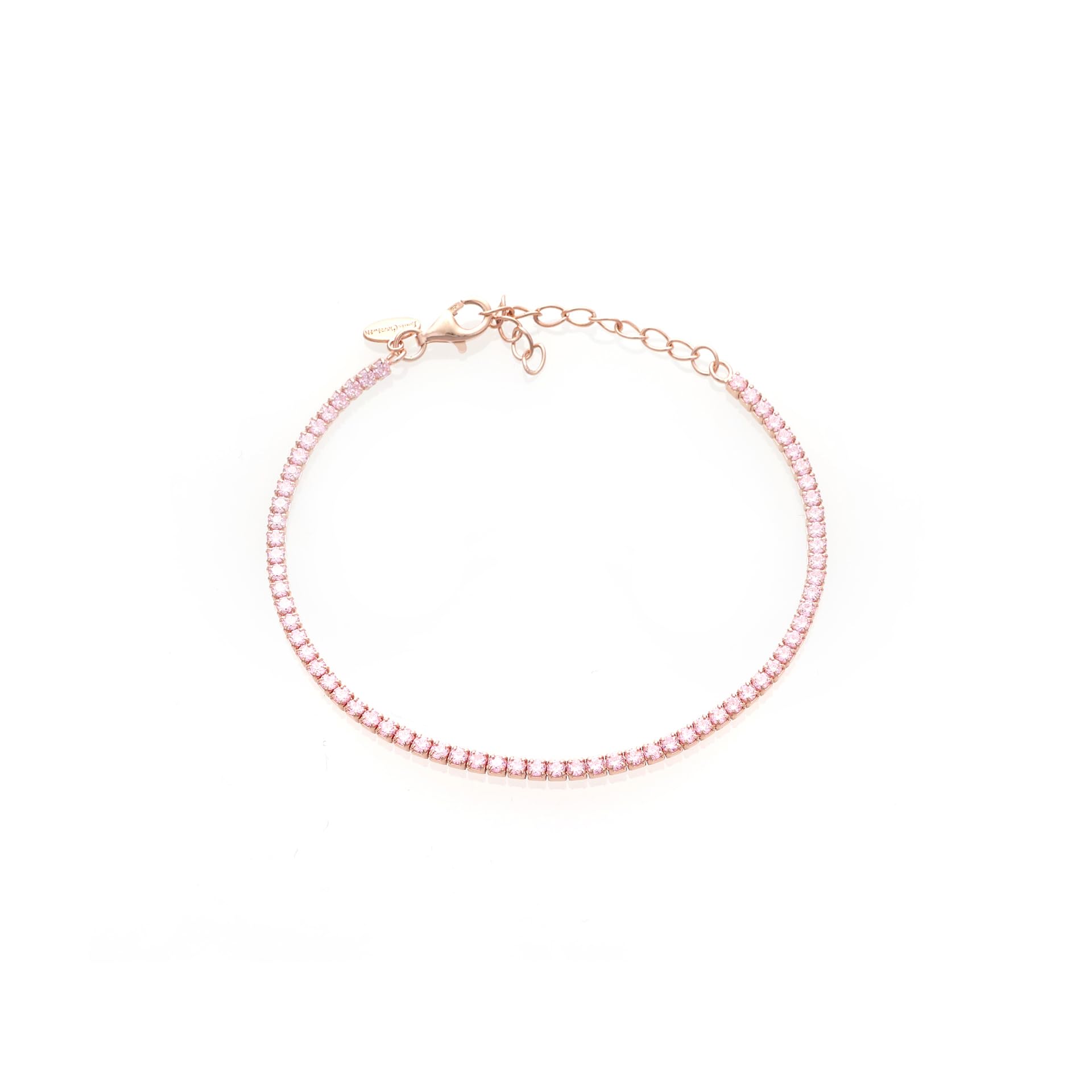 Pulsera de tenis blanca de plata joya elegante ajustable para mujer – Idea de regalo refinada con embalaje de lujo