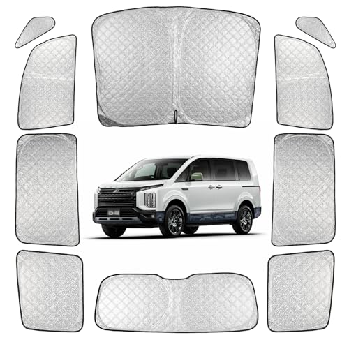 Perrace デリカ D5 用サンシェード 車用 サンシェード 断熱 遮光シェード...