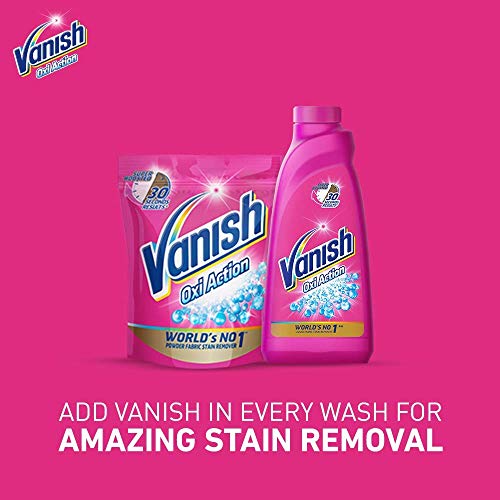 Image of Vanish Oxi Action Stain Remover Washing Liquid - 400 ml (Pack of 2)