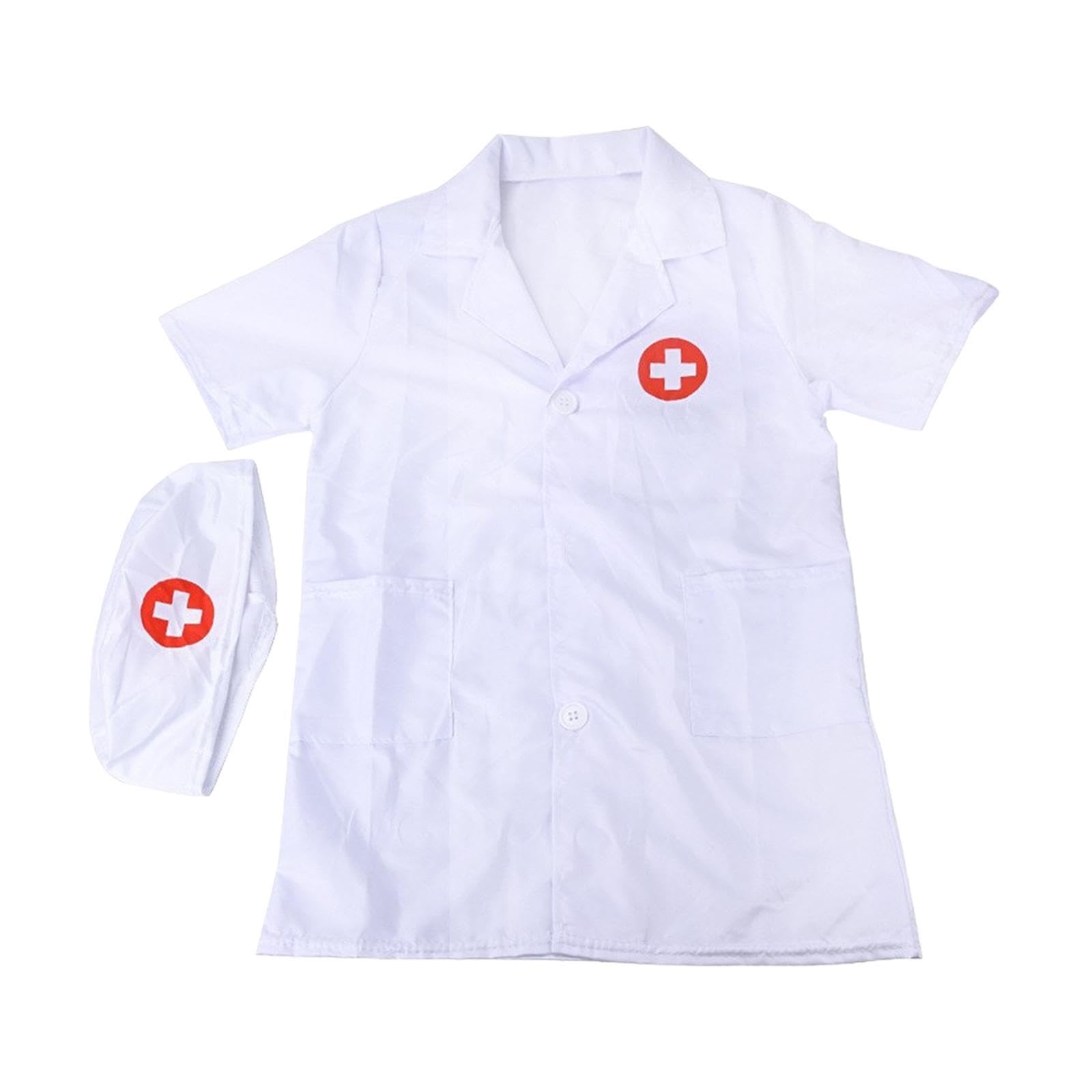 AUYXSSZ Children Doctor Coat Outfit Offering Unique Pretend Play Experiences Making Interesting Birthday Gifts for Kids of All Ages Costume Accessory Costume