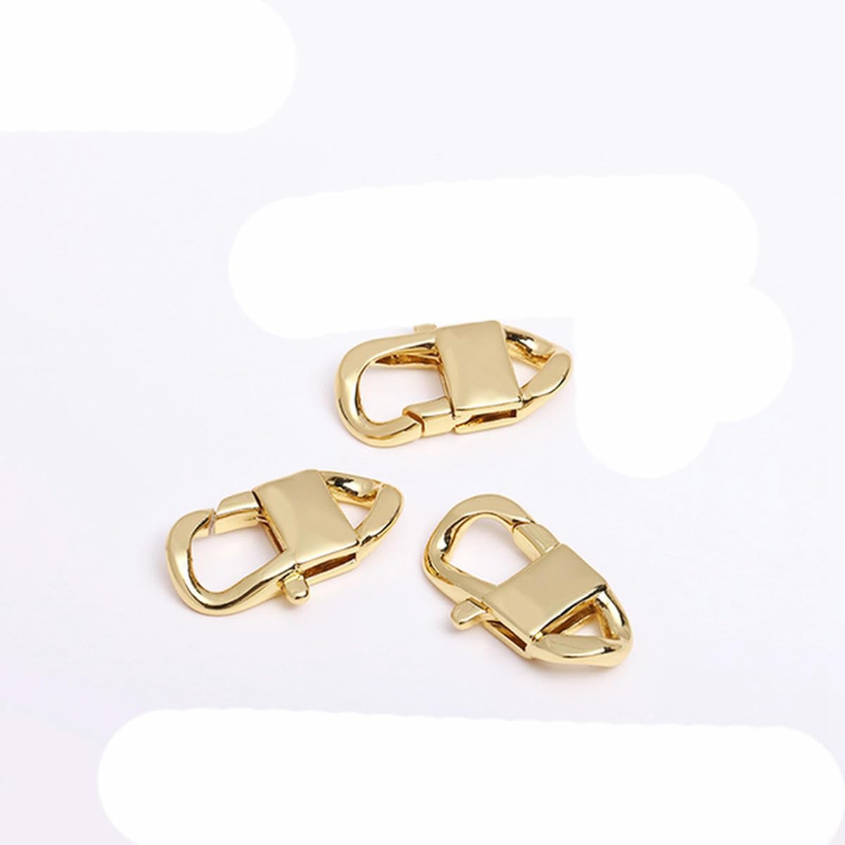 Fermagli A Moschettone Per Gioielli - Argento 925 Con Anelli - Foto 8