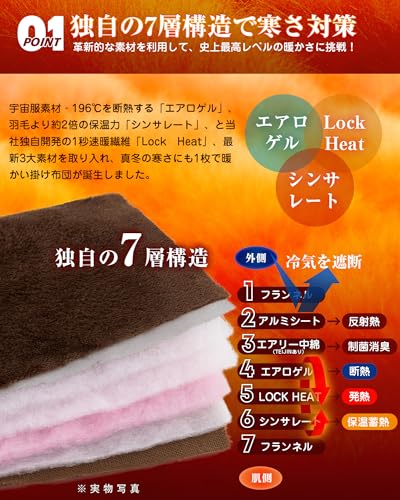 VK Living 掛け布団 【シンサレート+宇宙服断熱素材エアロゲル】 シングル 【KEEP HOT】 の商品画像 2