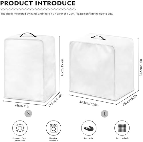 Miniatura 7 de Kathyboom Fundas protectoras resistentes al polvo para cafeteras para cafeteras, mezclador, máquina de jugo, a prueba de polvo, fundas lavables
