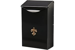 Architectural Mailboxes City Classic Galvanized Steel Small Capacity Wall Mount Mailbox (Black)