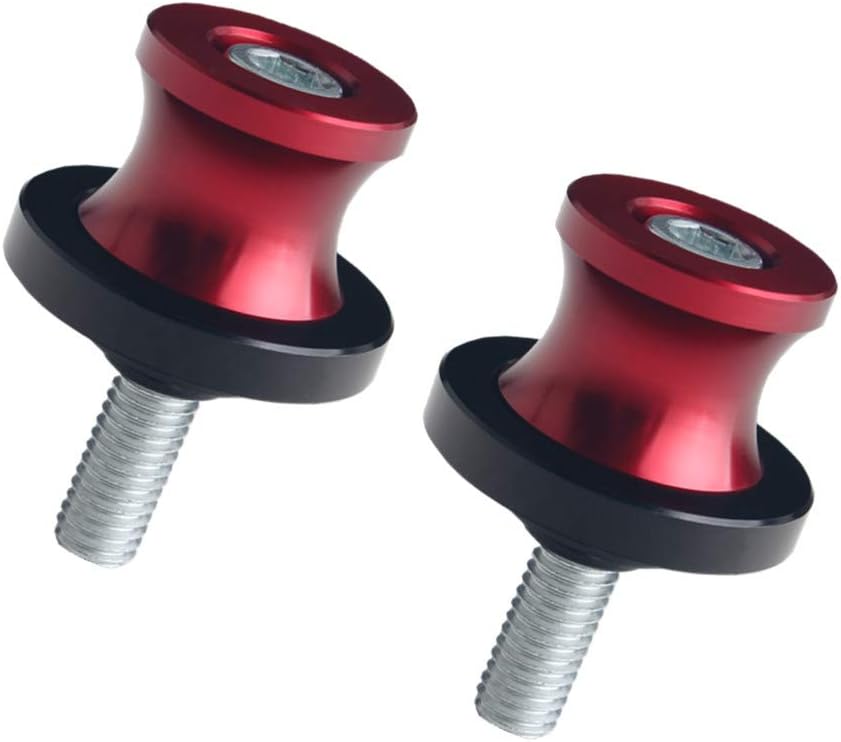 JGR Red M8X1.25 8MM Motorcycle Swing Arm Spools Sliders CNC Swingarm Stand Screw Compatible for Ducati Triumph Kawasaki BMW Suzuki Honda JGR Red M8X1.25 8MM Motorcycle Swing Arm Spools Sliders CNC Swingarm Stand Screw Compatible for Ducati Triumph Kawasaki BMW Suzuki Honda