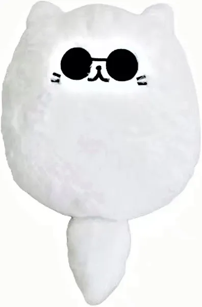Uomieefy 16inch/40cm JJK Cute Cat Plush Pillow - Gojocat Plush Stuffed Pillow Anime Plushie Gift