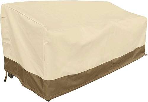 Rutile Funda para sofá de patio resistente, 100% impermeable, de 3 plazas, para exteriores, fundas para muebles de patio con ventilación y asa, 83