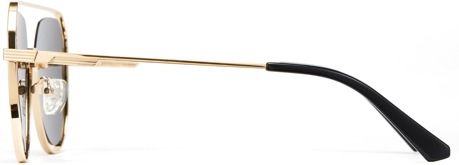 Cyxus Polarized Aviator Sunglasses for Women Men Classic Mirrored Lens UV Protection - Image 3