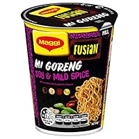 MAGGI Fusian Noodle Cup Mi Goreng Soy And Mild Spice, 64 Grams