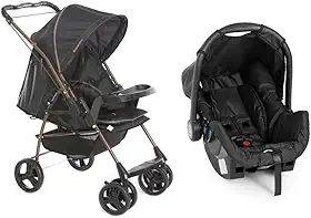 Carrinho + Bebê conforto Milano Grid Cobre Galzerano 1017