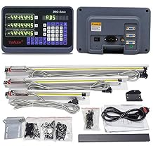 DRO 3 Axis Digital Readout Display + مقياس خطي زجاجي 3pc لآلة مخرطة CNC Mill 300 + 650 + 800