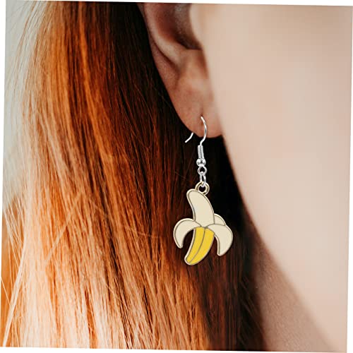 Boucles d'oreilles banane pendantes légères pour lobes sensibles