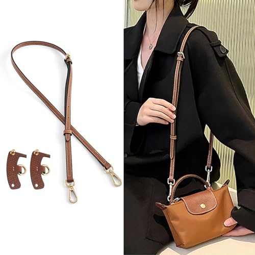 image for jiesinlov Leather Bag Shoulder Strap Compatible with Mini Pouch,Purse 
