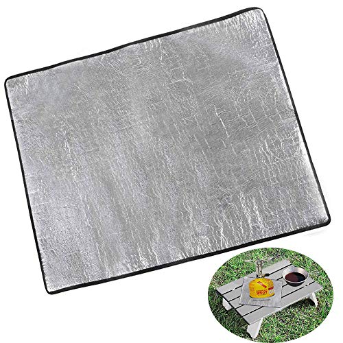 Yumosmn バーナーシート 耐熱シート 耐炎繊維製 焚き火シート バーナーの下に敷いて使 地面を保護 ガスコンロアクセサリー