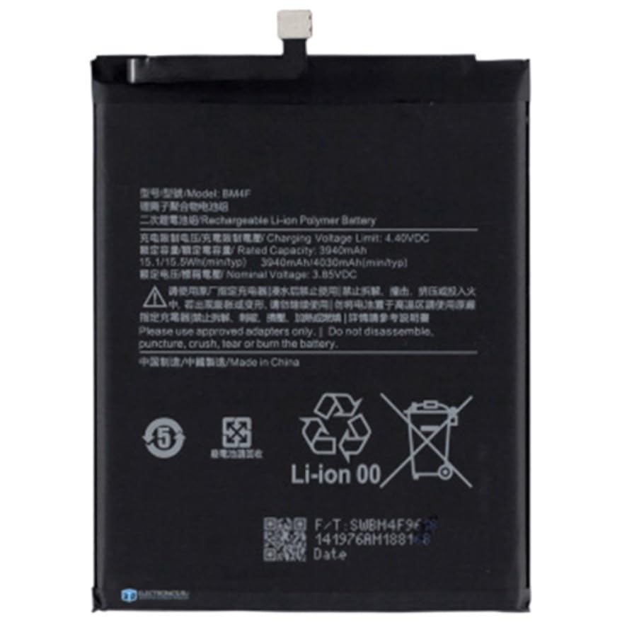 Genérico BATERIA Interna BM4F para XIAOMI MI A3 MI 9 Lite CC9 CC9E 3900 mAh Alta Capacidad