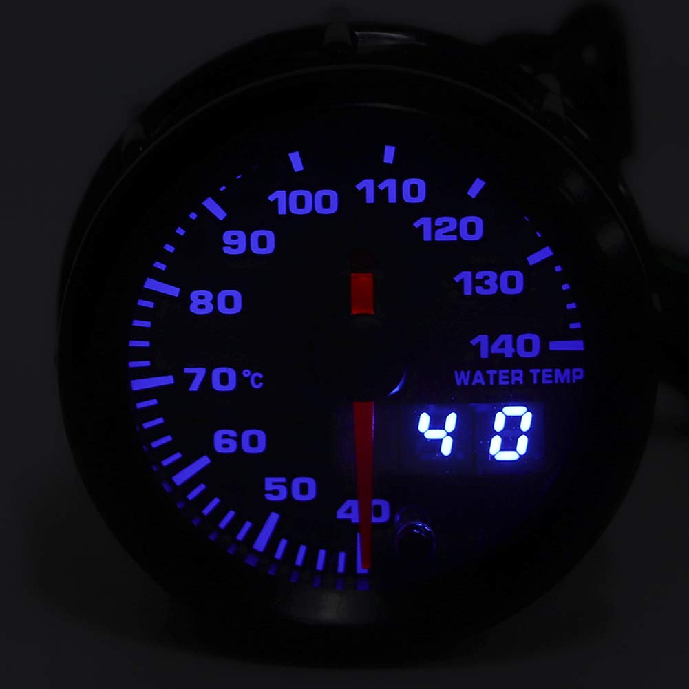 Medidor digital de temperatura del agua, motor paso a paso, material ABS, 2 pulgadas/52 mm, diseño universal, alta precisión, fácil de usar, cómodo de usar, bueno
