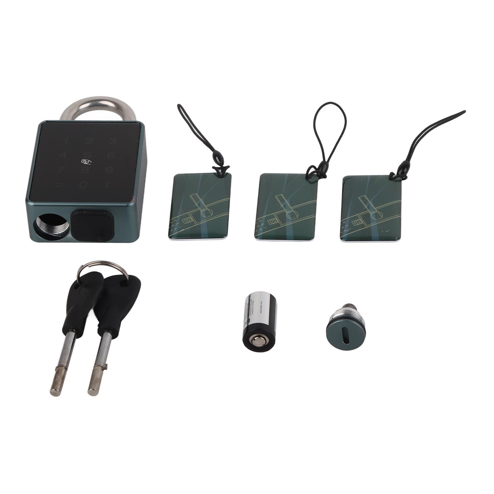 Candado con Contraseña Inteligente, Candado Impermeable con Bluetooth, sin Llave, para Taquillas de Gimnasio, Unidades de Almacenamiento, Aleación de Zinc, 1 Paquete
