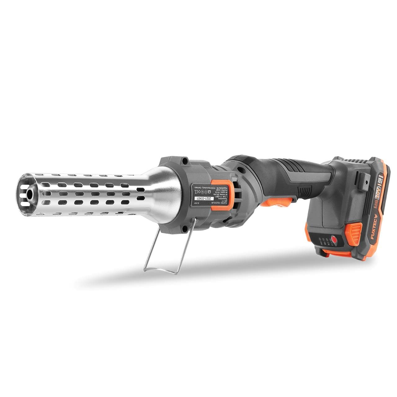 Fuxtec 20V Allume-Feu Batterie FX-E1CL20 2Ah Chargeur 1A Barbecue 550°C Allume-Charbon de Bois