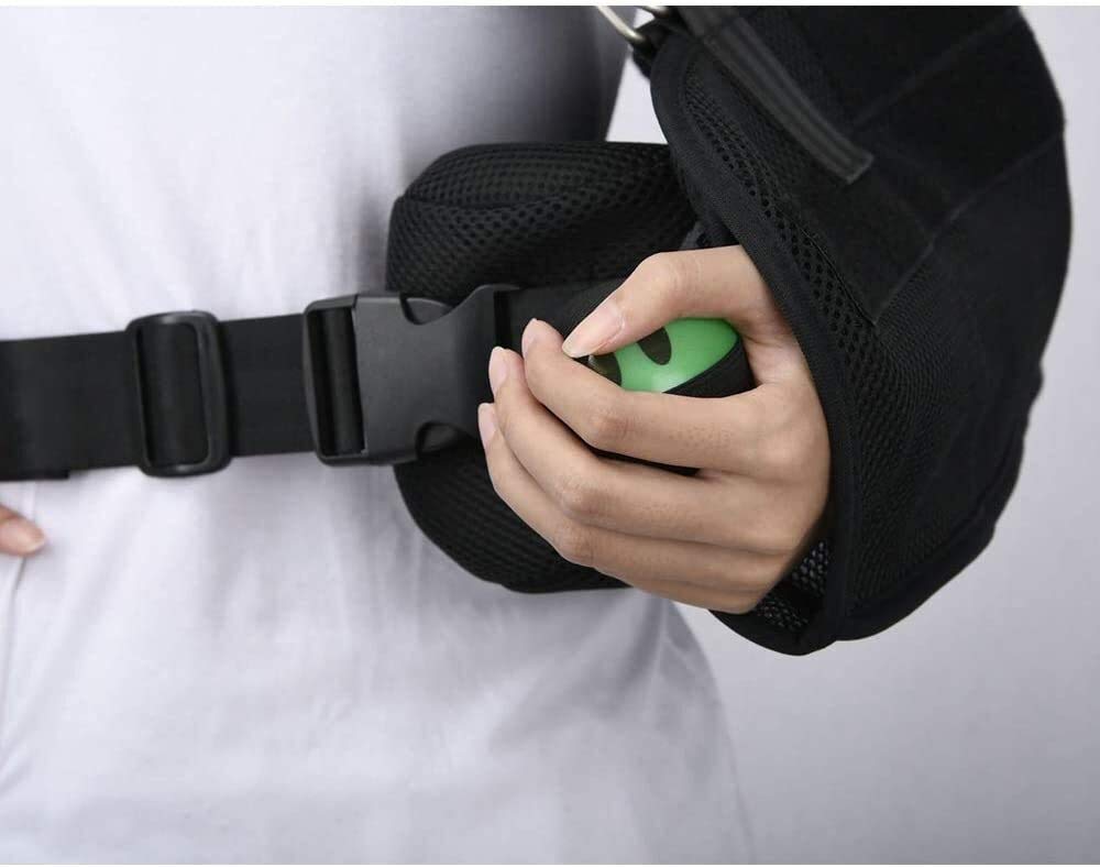 Inmovilizador de hombro con cabestrillo para brazo, correa de soporte médico para muñeca de codo de brazo fracturado roto, abrazadera de soporte de manguito rotador de hombro ajustable, braz