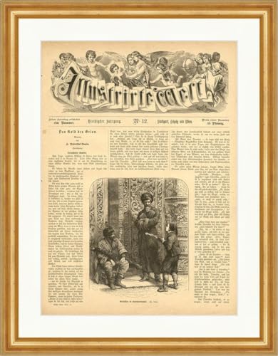 Gravure sur bois Constantinople pour décoration cabinet de curiosités