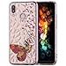 Produktbild Originality Rose hülle für hülle für Huawei P20 Lite hülle Silikon, Ultra D¨¹nnen Transparent Diamond Textur Backcover Flexibel Bumper Handyhülle Kratzfest Schutzhülle für hülle für Huawei P20 Lite