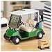 10L0L LCD Display Mini Golf Cart Clock for Golf Fans Great Gift for Golfers Superior Race Souvenir Novelty Golf Gifts (Green) (1)